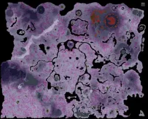 The Depths in Zelda Tears of the Kingdom – dark underground region with Lightroots
