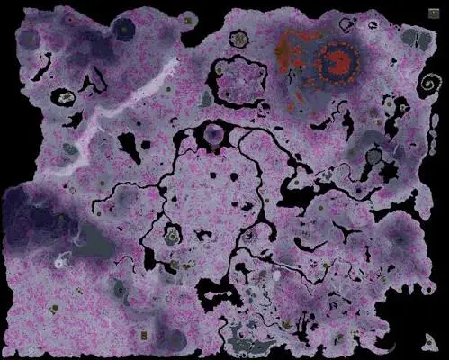 The Depths in Zelda Tears of the Kingdom – dark underground region with Lightroots