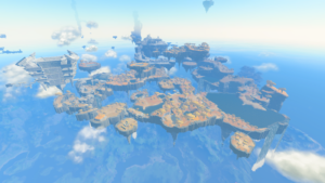 Sky Islands in Zelda Tears of the Kingdom – floating platforms above Hyrule