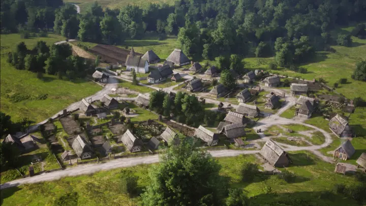 Manor Lords official medieval settlement gameplay screenshot