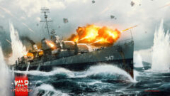 USS Cowell in official War Thunder US Navy artwork